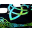 Nappe Tie-Dye Celtic Triquetra Trinity-60625455