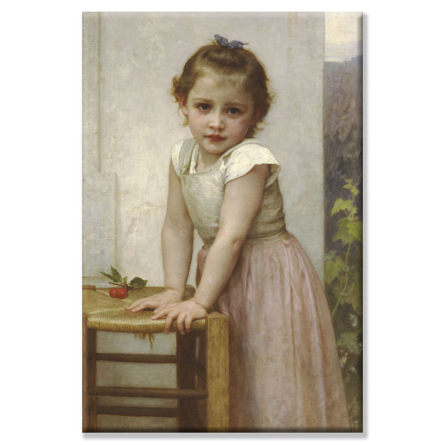 "yvonne" par william-adolphe bouguereau, reproduction d’art sur toile tendue, 20" x 30"