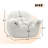 Bean Bag Chair, Comfy Bean Bag Sofa With Back Support, Faux Fur Bean Bag Chair For Adults And Kids, Stuffed Floor Sofa For Living Room, Bedroom, Apartment, White-548049585