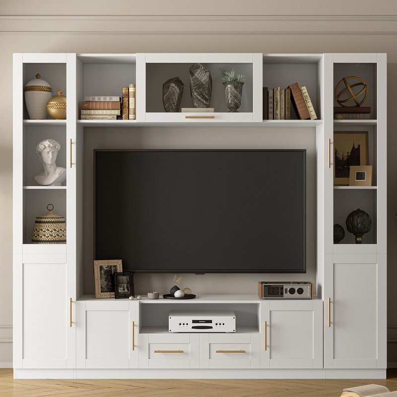 Umeno Entertainment Center for TVs up to 70", White