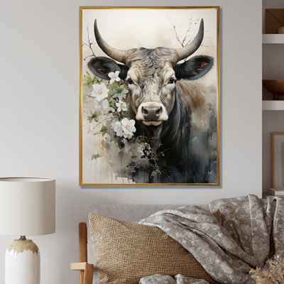 Baylian, art asiatique, vache Sumi X