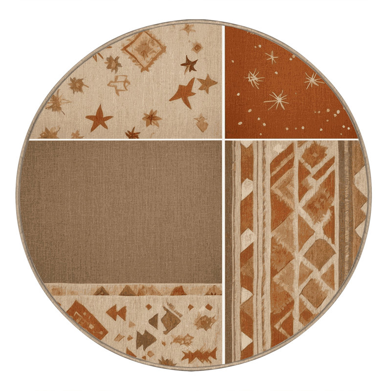 Sunburst Vista Rug, Round 8'