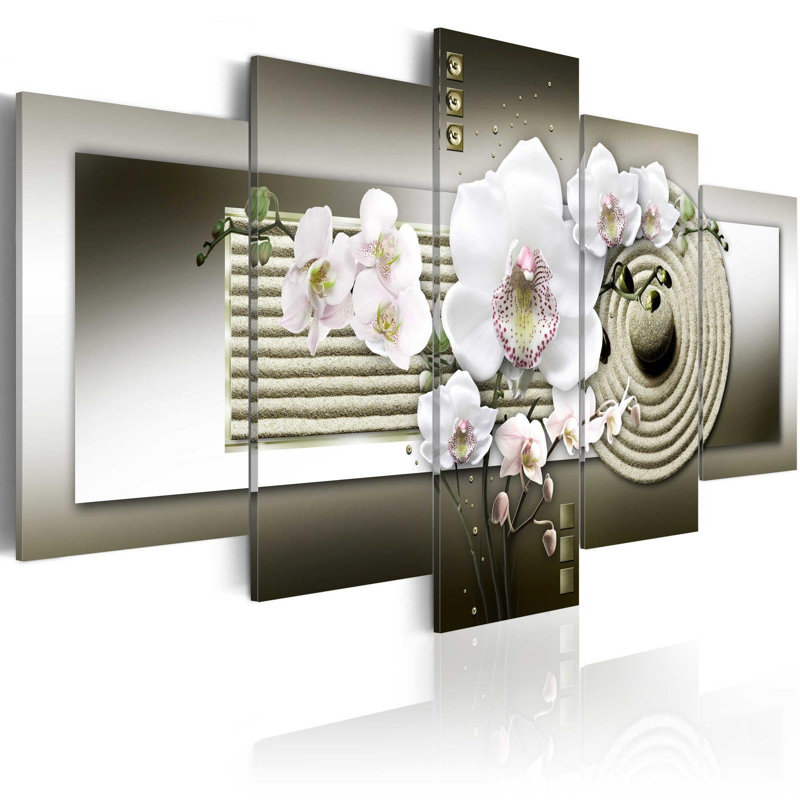 Ensemble de 5 photos sur toile tendue, H 20 po x l 40 po x P 1 po