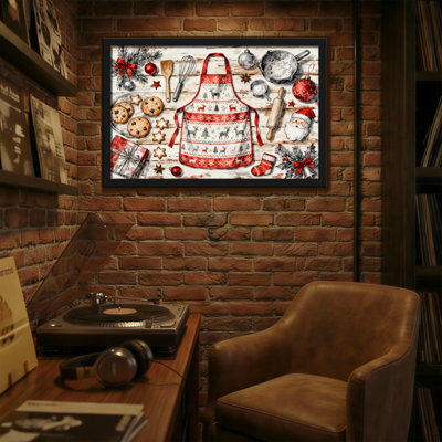 Tablier à motif de flocons de neige