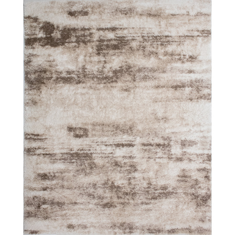 Alban Indoor Shag Beige Area Rug, Rectangle 12'2" x 15'2"