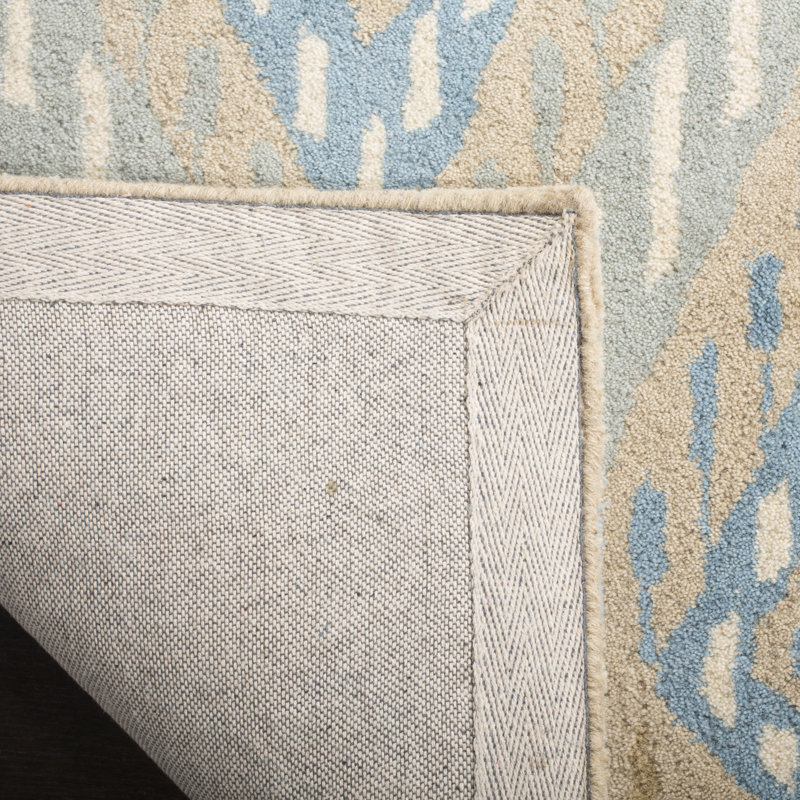 Kouerga Hand Tufted Wool Geometric Rug, Runner 2'3" x 9'