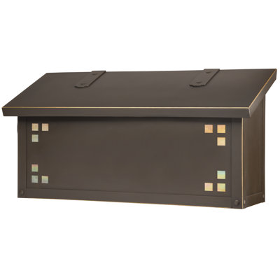 Pasadena Brass Wall Mounted Mailbox