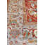 Tapis unique nouvel âge 8 pi 9 po x 11 pi 8 po saumon / orange / argent / bleu