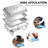 Stainless Steel Square Chafing Dish (4 Packs)