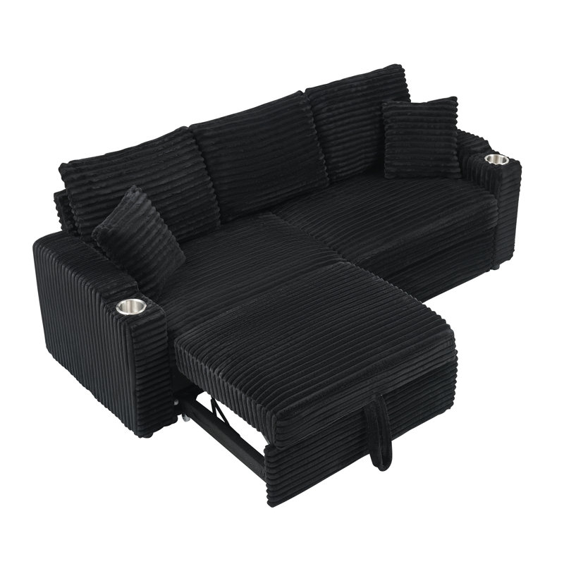 Living Room Sofa, Black