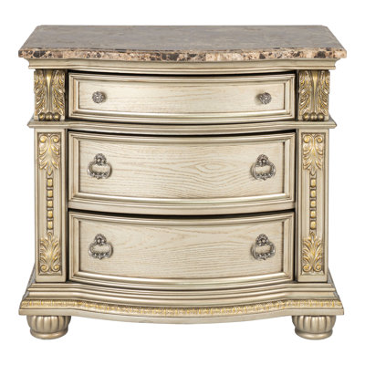 Abshire 3-Drawer Nightstand
