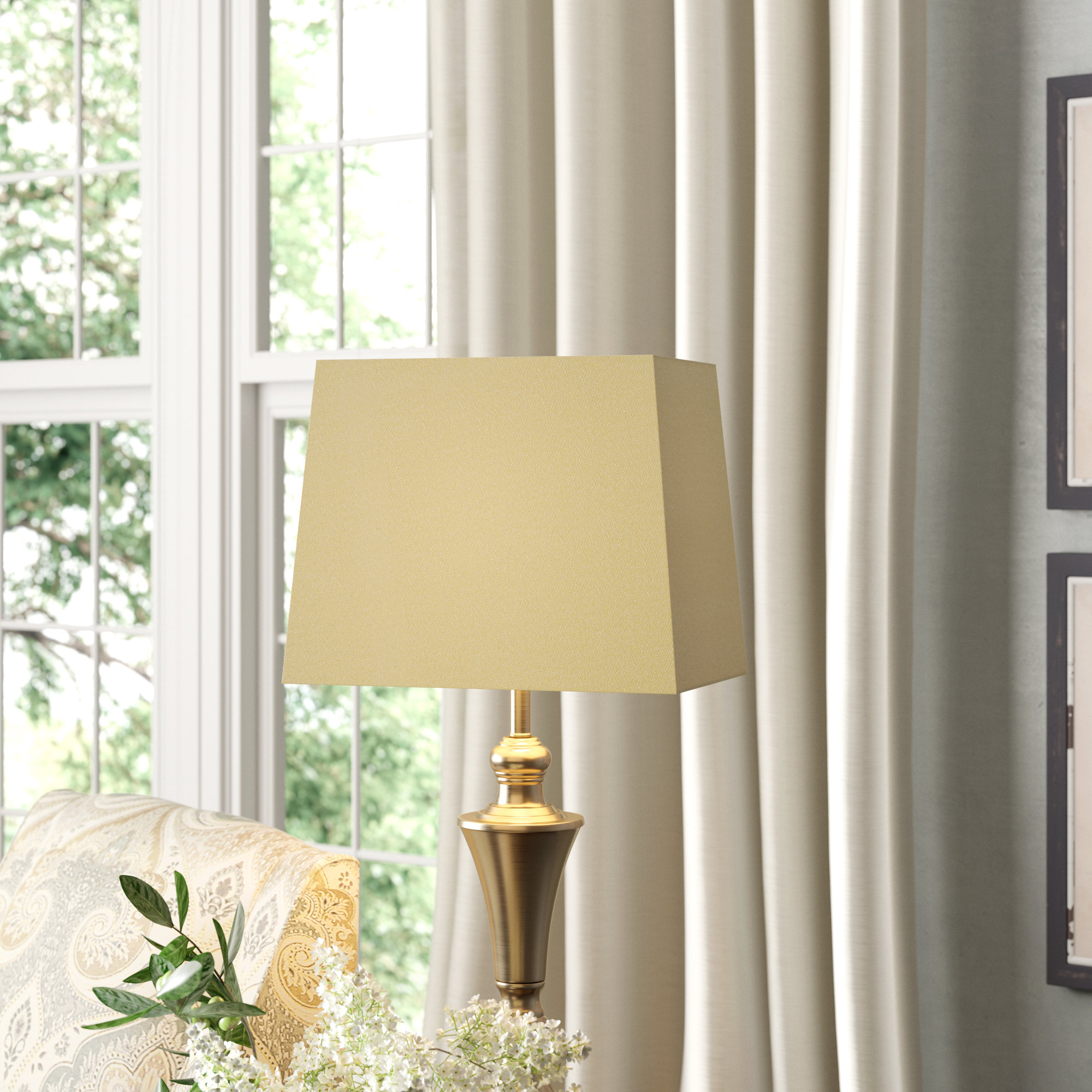 Brayden Studio® Linen Rectangular Lamp Shade & Reviews Wayfair