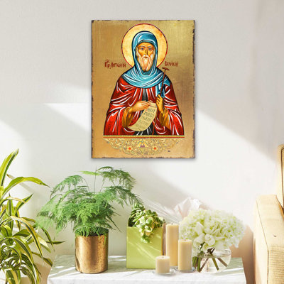 " Saint Anthony Icon " by G.DeBrekht Painting Print