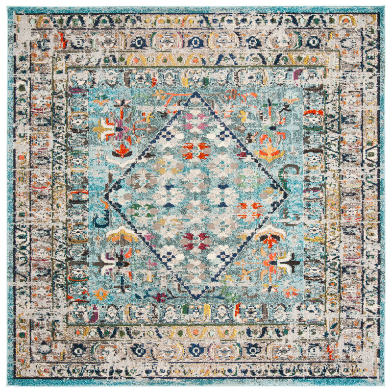 Micajah Performance Southwestern Rug, Square 6'7"
