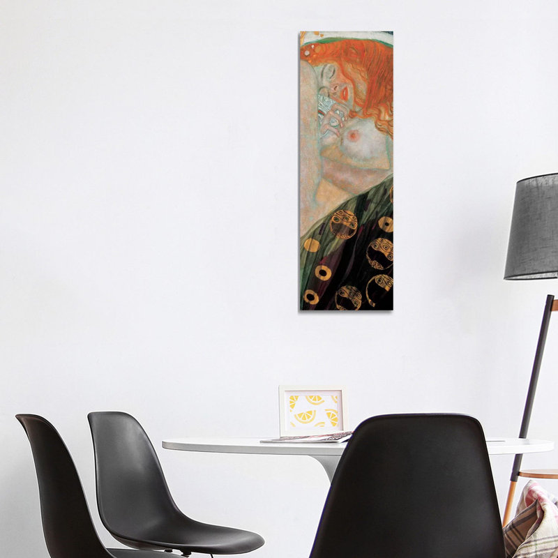 Danae, Vertical by Gustav Klimt - Wrapped Canvas Panoramic Painting, 121.92 cm H x 40.64 cm W x 3.175 cm D