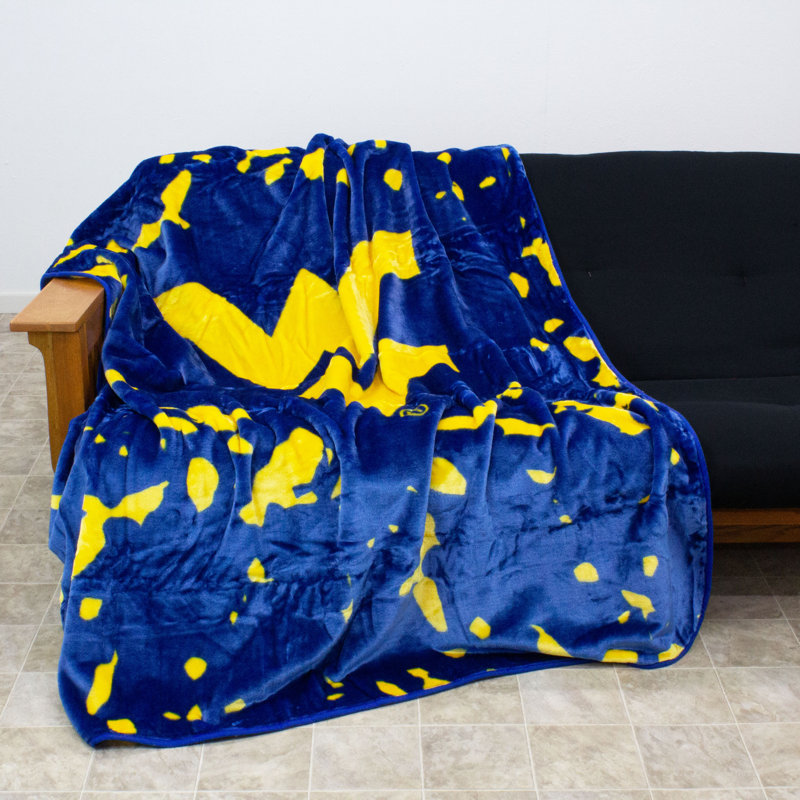 NCAA Knitted Throw Blanket, West Virginia
