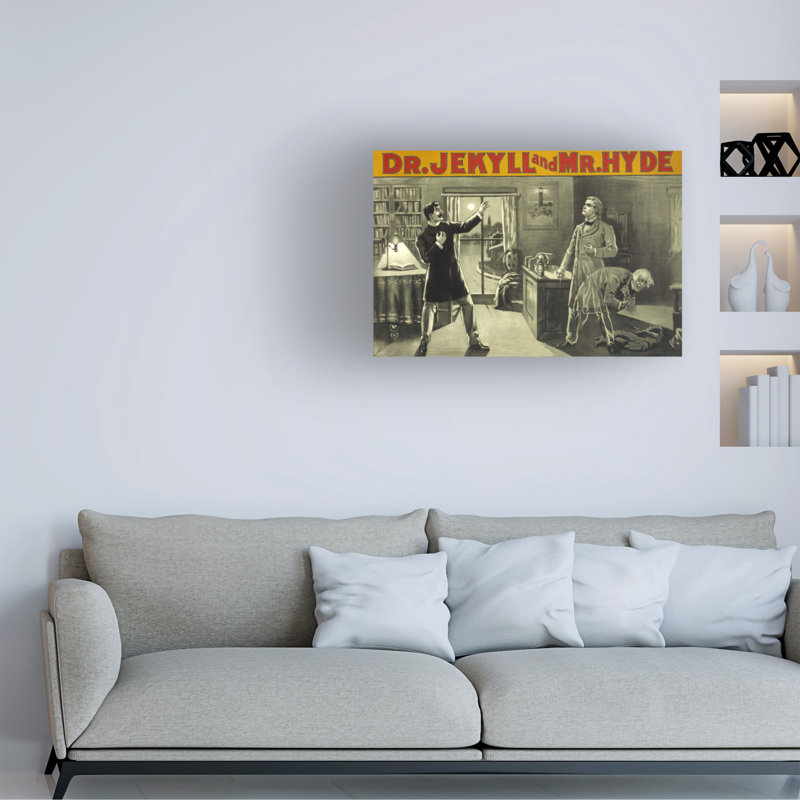 Art sur toile, "Anonyme", "Jekyll And Mister Hyde", H 30 po x l 47 po