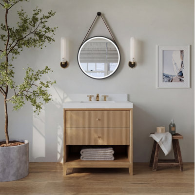 Momo 36" Freestanding Standard Single Bathroom Vanity with Top