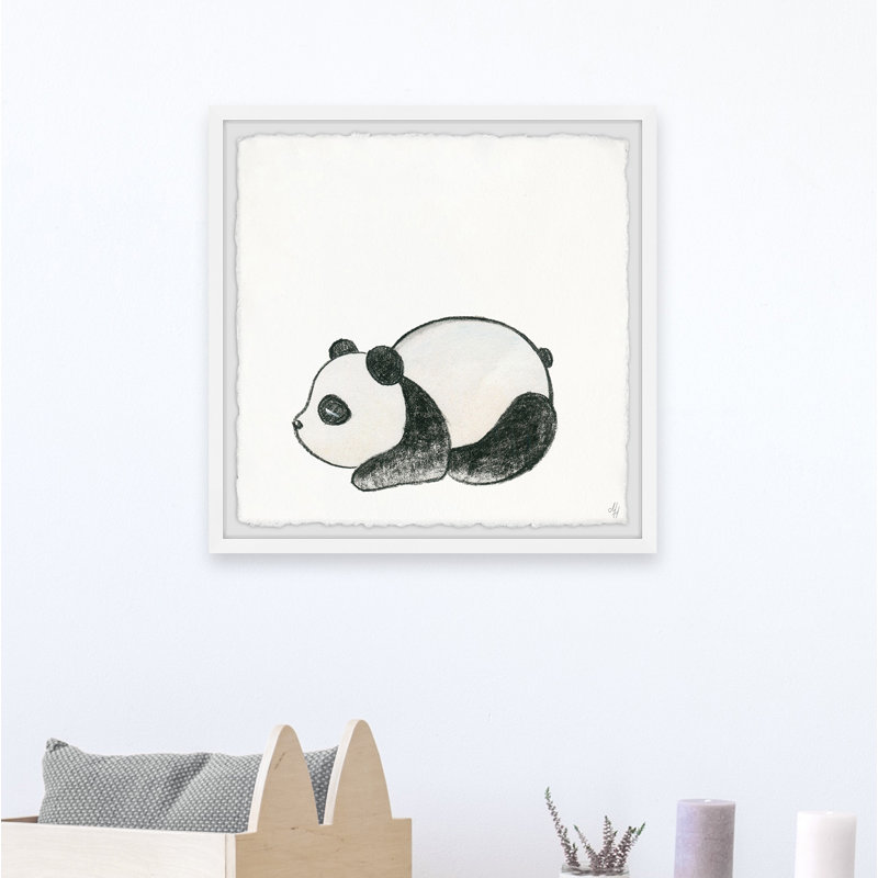 «Florencio Sleepy Panda», reproduction encadrée, H 12 po x l 12 po x P 1,5 po