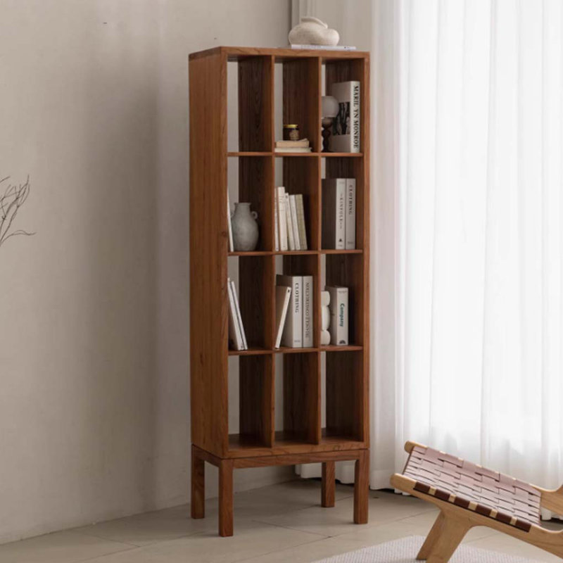 Bibliothèque simple en bois massif