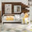Modern Daybed with Trundle Frame Set Twin Daybed Guest Bed Wood Daybed-751577049