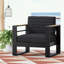 Chaise d'extérieur avec accoudoirs et coussin moelleux-853074232