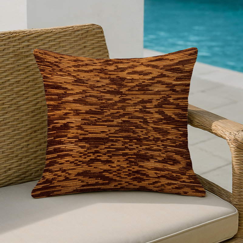 Coussin intérieur et extérieur, Carré 20 po, Fruit à pain africain