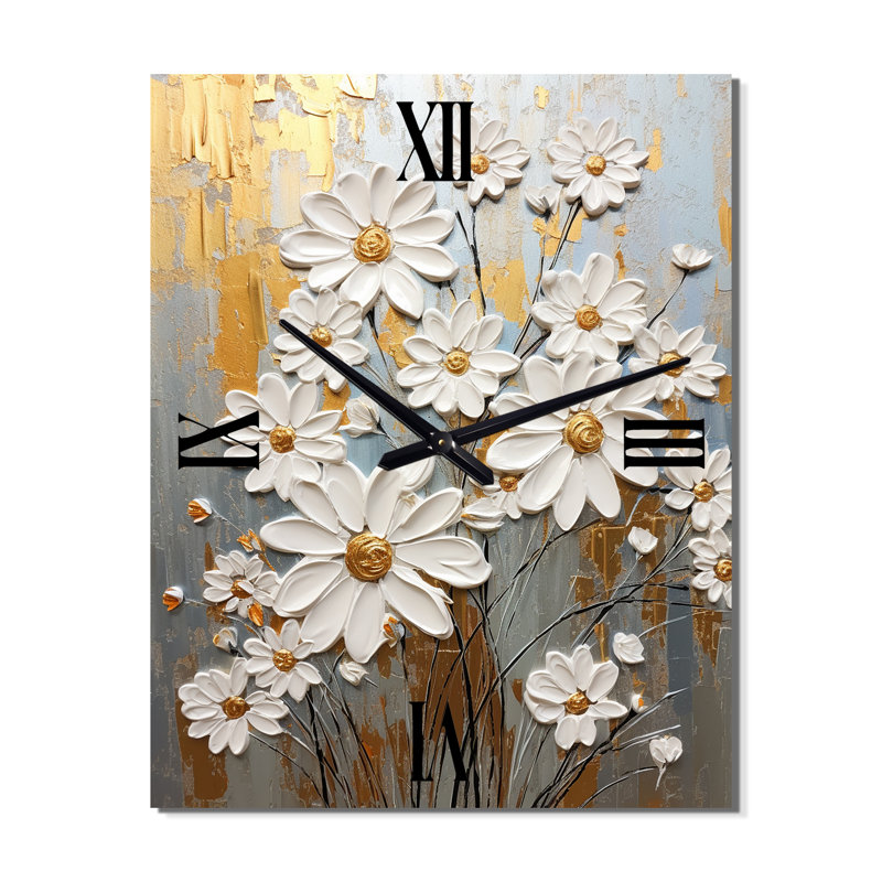 Horloge murale Clebert - Daisies, Moyen