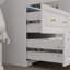 Armoire-penderie à 2 portes avec tiroirs H 78,74 po