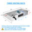SNDOAS 29.8 " W Stainless Steel 500 CFM Convertible Under Cabinet Range Hood with Baffle Filter