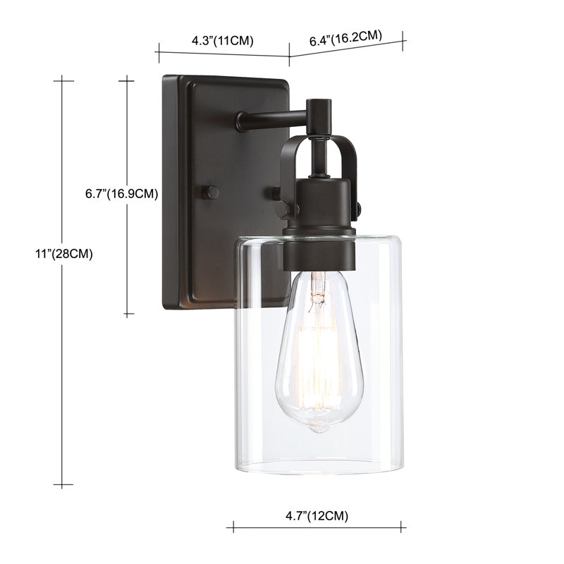 Siedentopf Dimmable Vanity Light, Bronze, 1