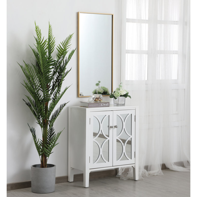 Miroir mural Sabine, 36 po x 18 po, Argent