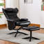 Fauteuil inclinable en similicuir avec repose-pieds Vantasia-1462672522