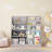 Kids Bookshelf And Toy Storage Organizer, Multifunctional 4 Tier Wooden Display Stand For Playroom And Nursery-217300855