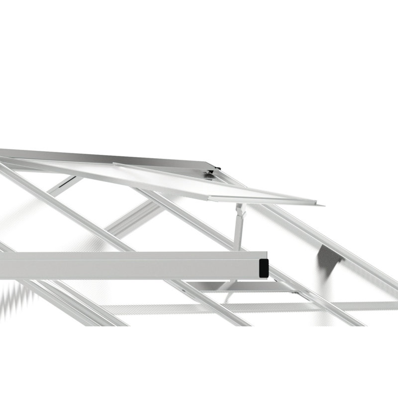 Arton 6 Ft W x 6 Ft D Greenhouse, Silver
