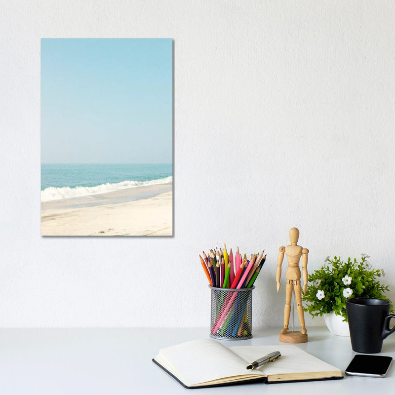 Morning Beach Walk by Caroline Mint - Print on Canvas, 20.32 cm H x 30.48 cm W, Wrapped Canvas