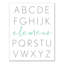 « alphabet vrille », art sur toile