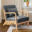 Chaise avec accoudoirs de lecture rembourrée Comfy-583249373