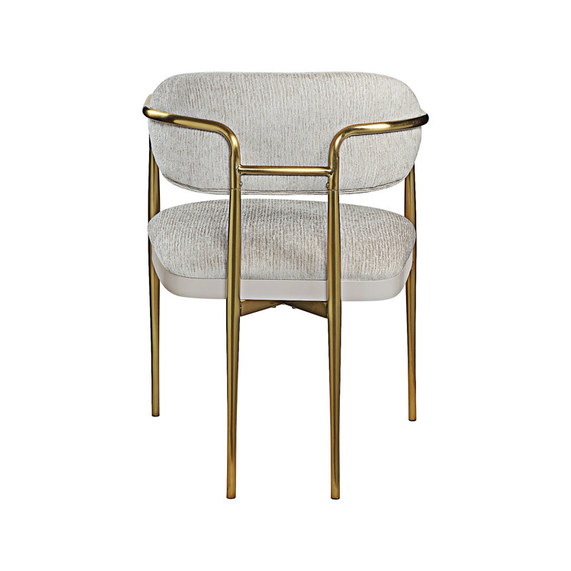 Chaise rembourrée avec accoudoirs (ensemble de 2)