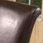 Tabouret de comptoir pivotant en cuir synthétique 28 pouces