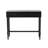 Cole And Grey Wood Handmade 2 Drawer Living Room Black Console Table With Gold Handles