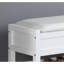 Banc avec rangement pour chaussures, blanc