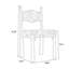 Ensemble de 2 chaises d'appoint à dossier uni-132918338