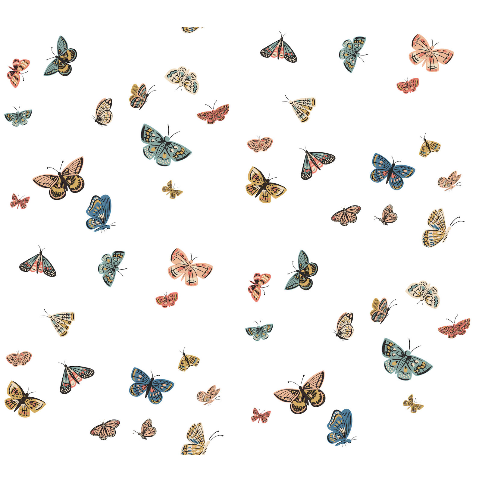 Butterfly House Self-Adhesive Roll, White