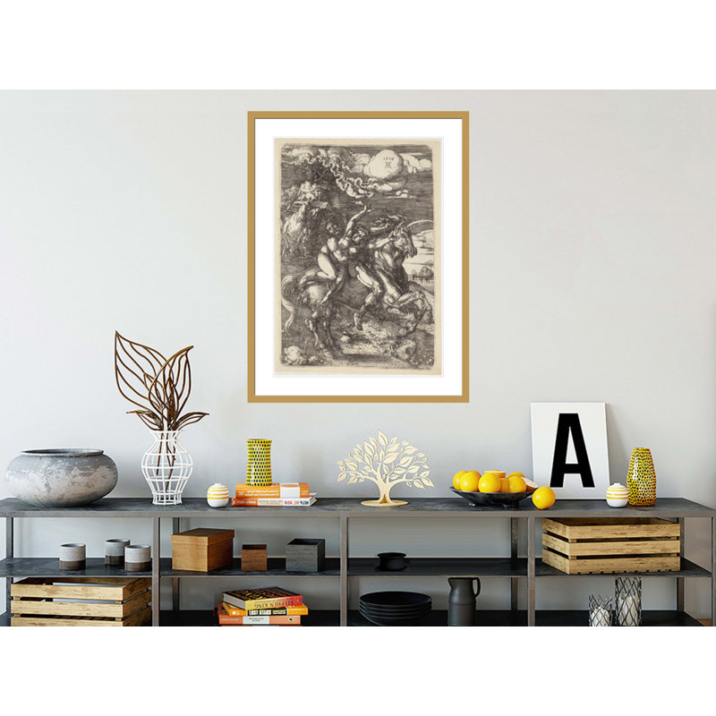 «Abduction of Proserpine on a Unicorn» par Albrecht Dürer, impression giclée sur cadre, H 41,5 po x l 31,51 po
