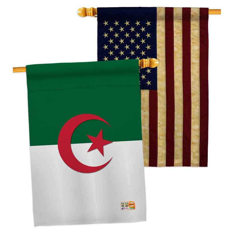 Drapeau de maison en polyester 2 côtés 3 pi 3 po x 2 pi 2 po