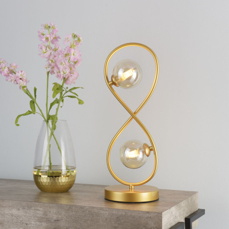 Metal Table Lamp, Gold