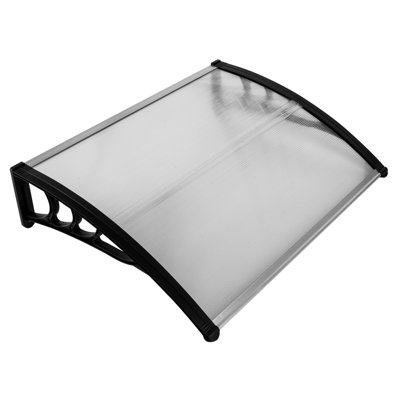 Household Front Door Window Awning Canopy , Polycarbonate Rain Cover With Abs Brackets, Waterproof Sunshade For Home Exterior