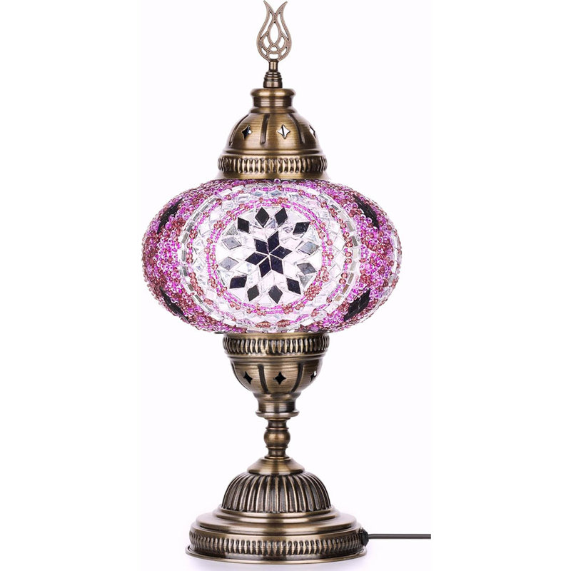 Metal Table Lamp, Lilac