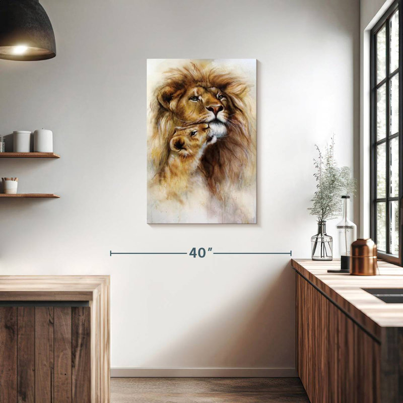 Brampt Lions, 36" H x 24" W